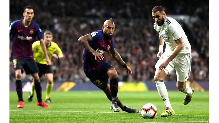 Vidal jugó en el nuevo triunfo del Barca ante Real Madrid