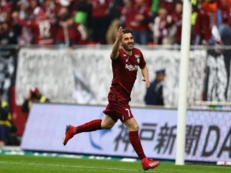 Villa anotó su primer gol en Japón en el clásico ante Torres