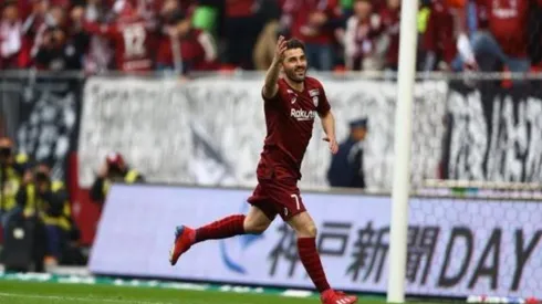 Villa anotó su primer gol en Japón en el clásico ante Torres