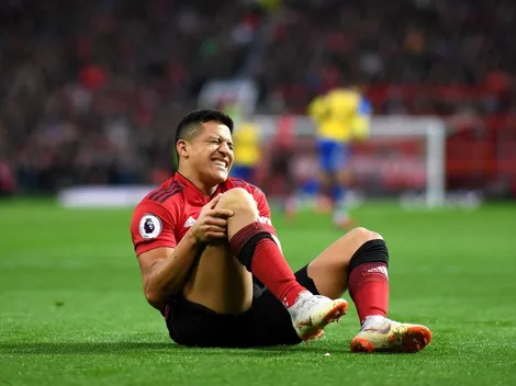 Urgente: Alexis Sánchez sale lesionado del Manchester United
