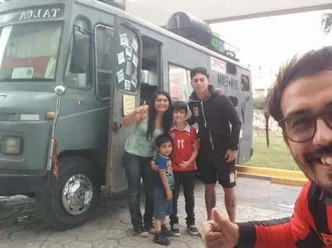 Un siete: Edu Vargas ayuda a familia de Talca a seguir viaje hasta Alaska