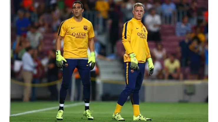 Bravo y Ter Stegen en el Barcelona.