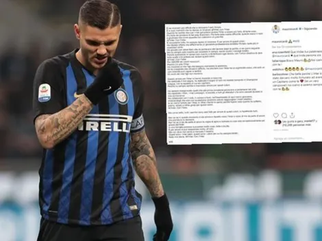 Mauro Icardi rompe el silencio en medio de su polémica con el Inter