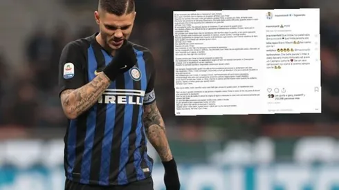 Mauro Icardi rompe el silencio en medio de su polémica con el Inter