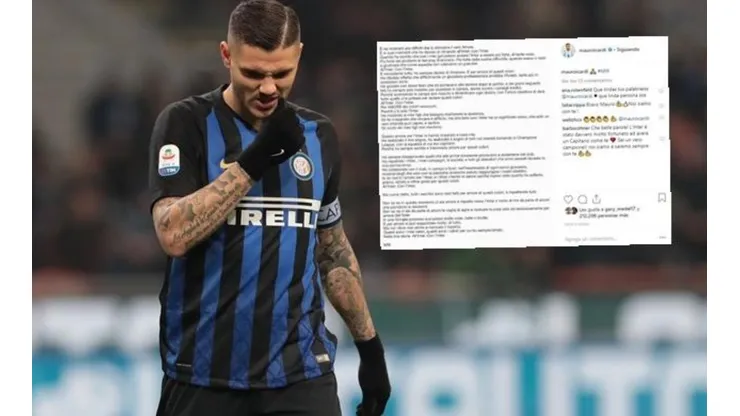 Mauro Icardi rompe el silencio en medio de su polémica con el Inter