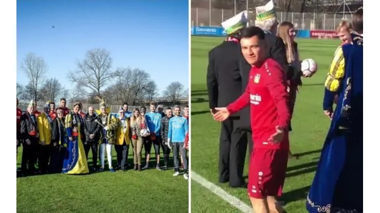 Príncipe Charles Aránguiz recibe a la realeza de Alemania