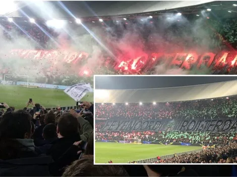 Mira el impresionante tifo del Feyenoord en el clásico contra Ajax