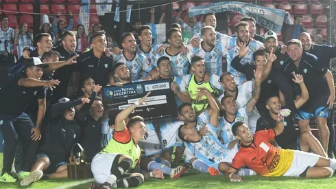 Así festejó el modesto equipo argentino