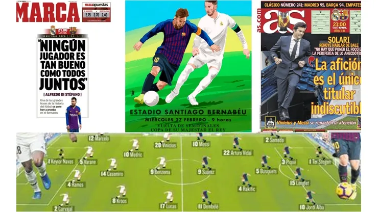 El Clásico monopolizó la prensa deportiva en España