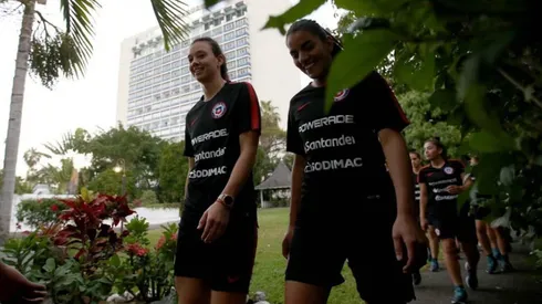 La Roja femenina ya está en Jamaica.
