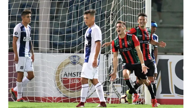Palestino rescató un empate en la ida ante Talleres en Córdoba.