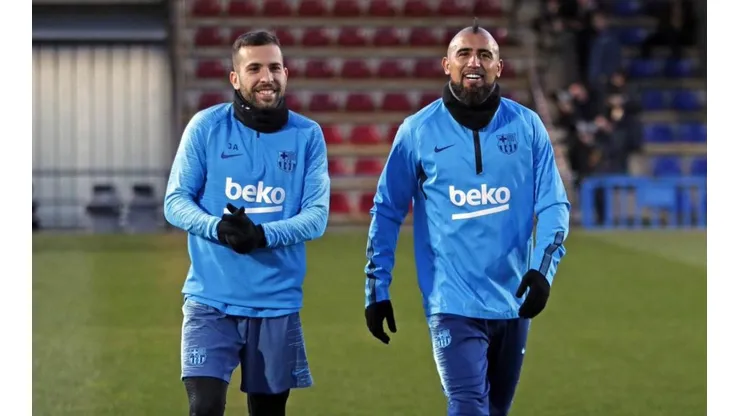 Vidal tuvo el último entrenamiento antes del derbi.