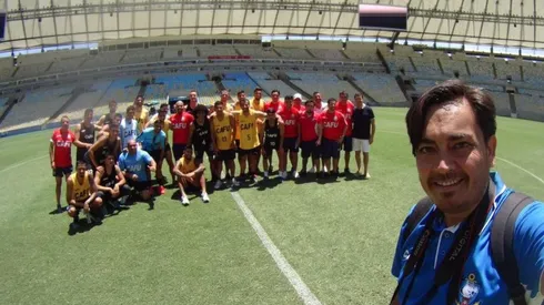 El fotógrafo del club compartió imágenes inéditas del reconocimiento. Se veían felices.