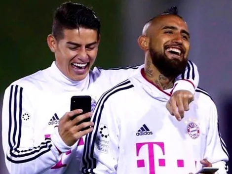 James Rodríguez vota por Arturo Vidal