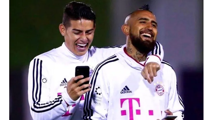 James Rodríguez vota por Arturo Vidal