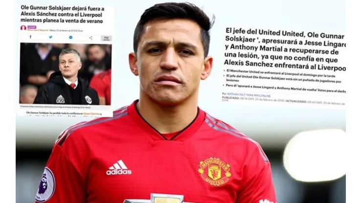 Medios ingleses aseguran que Solksjaer peridó la fe en Alexis Sánchez