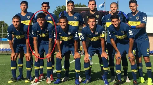 Brandon Cortés fue titular en la reserva xeneize.