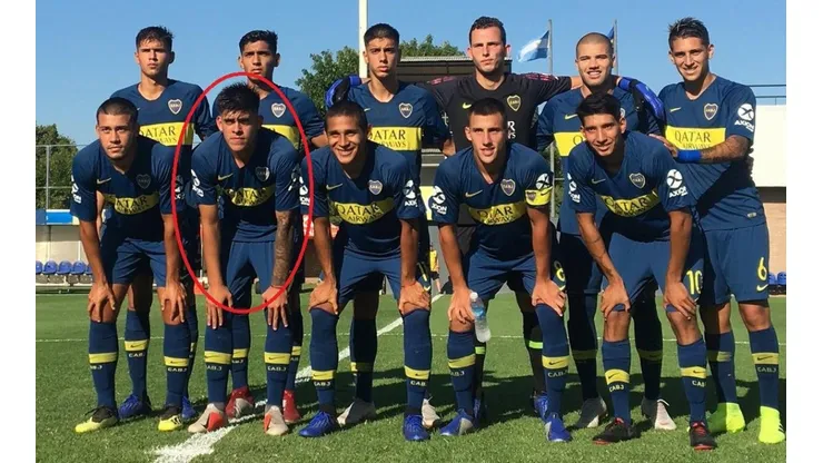 Brandon Cortés fue titular en la reserva xeneize.