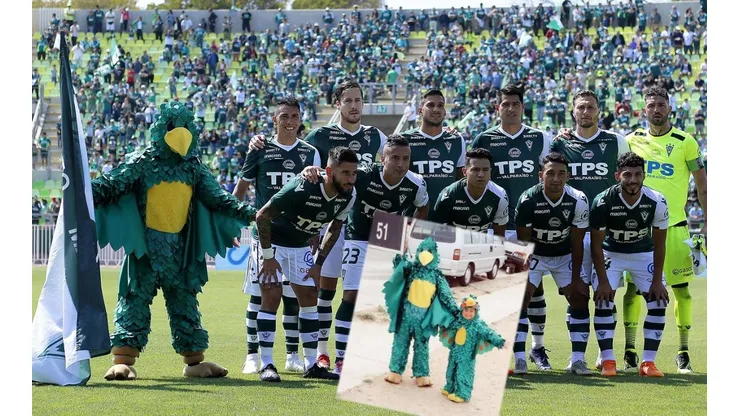 El nuevo Loro de Wanderers y el Lorito Matías.