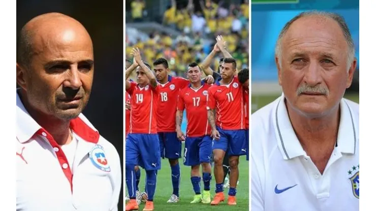 Jorge Sampaoli y Felipe Scolari se volverán a ver lasa caras después de Brasil 2014