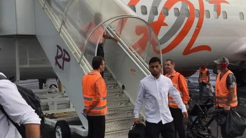 Unión La Calera llegó a Brasil esta tarde.