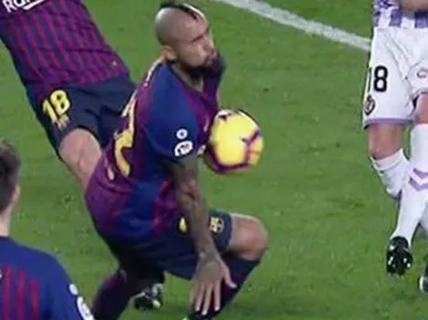 Arturo Vidal dejó la vida en la cancha del Barcelona
