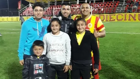Humberto Suazo y su familia