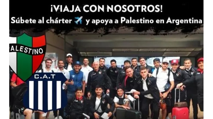Palestino lanza promoción para viajar con el plantel a Córdoba