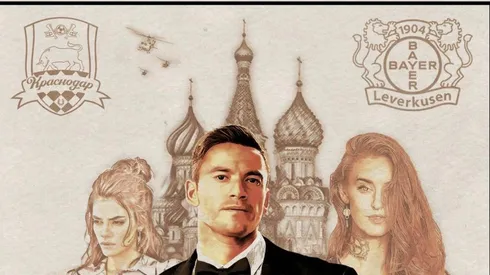 El Leverkusen convierte a Charles Aránguiz en un guapo agente ruso