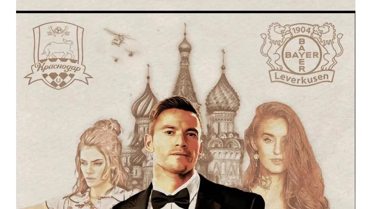 El Leverkusen convierte a Charles Aránguiz en un guapo agente ruso