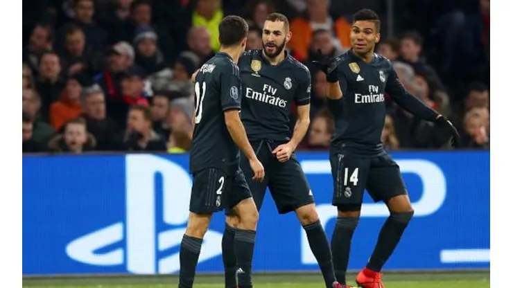 Vinícius le dejó en bandeja el gol a Benzema
