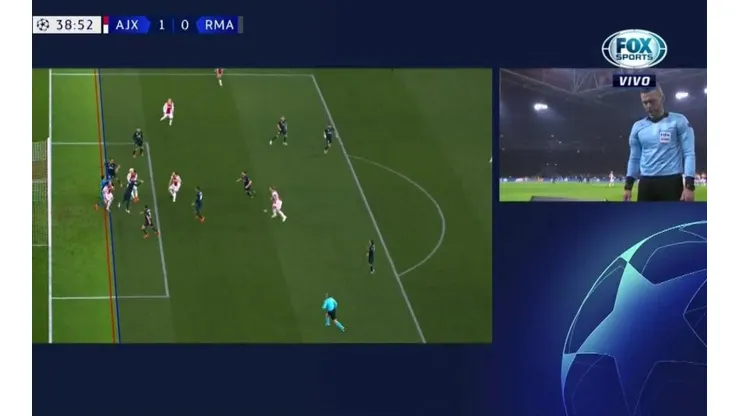 El VAR salva al Real Madrid y le anula el gol al Ajax por un dudoso offside