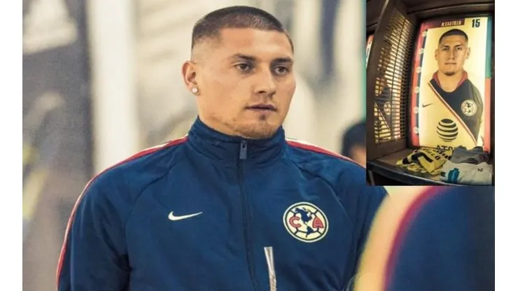 América le da la bienvenida en el camarín a Nicolás Castillo