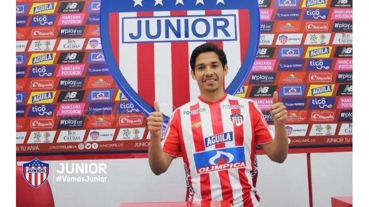 Matías Fernández es presentado en Junior de Barranquilla