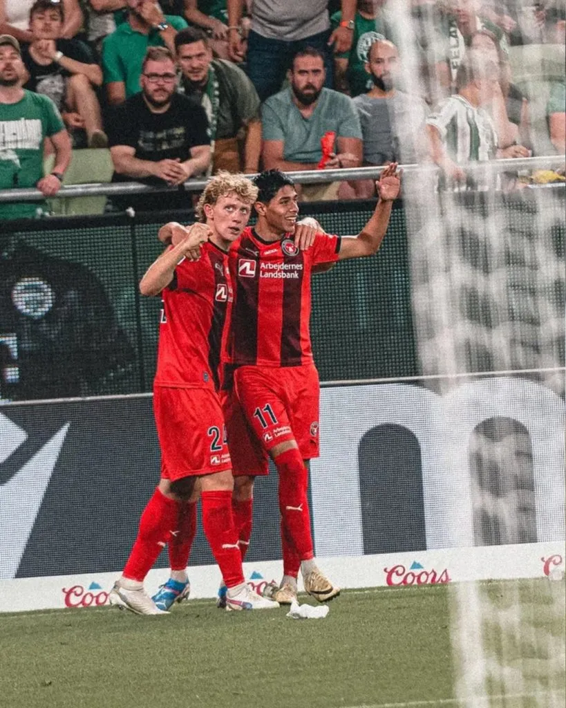 Darío Osorio fue figura en la clasificación del Midtjylland en la UEFA Champions League. Foto: Comunicaciones MIdtjylland.