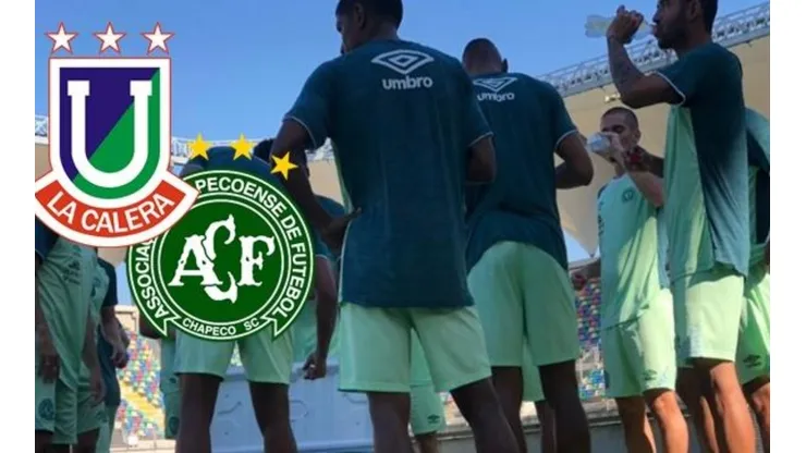 Chapecoense entrena en el sintético de la Florida
