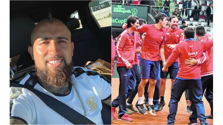 Vidal al equipo chileno de Copa Davis: "Gracias por jugar con el corazón"