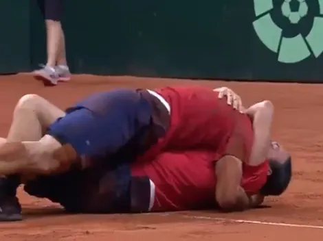 La emotiva y revoltosa celebración de Massú con Garín