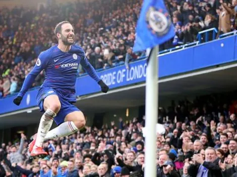 Higuaín anotó su primer golazo por Chelsea