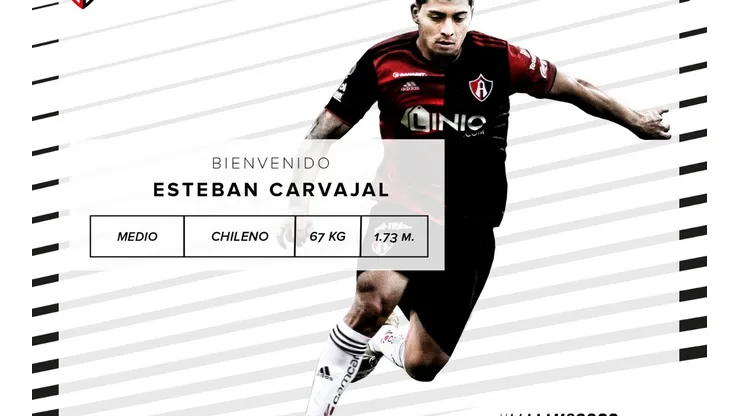 Esteban Carvajal, nuevo refuerzo de Atlas
