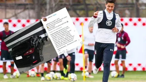 Alarcón protestó por el insólito robo frente al estadio