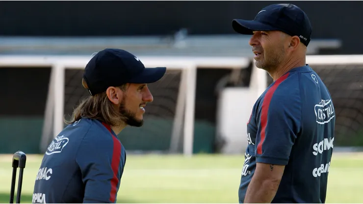 Sebastián Beccacece y Jorge Sampaoli, una relación que se quebró en la Copa América de Chile 2015.