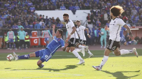 Luciano Pons tuvo la gran chance de la U en el Superclásico.