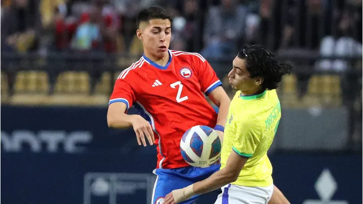 Jonathan Villagra ante Brasil en la final de Santiago 2023.