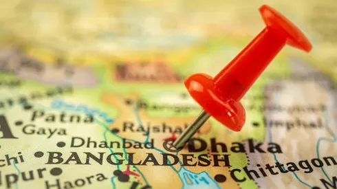 Bangladesh en el mapa