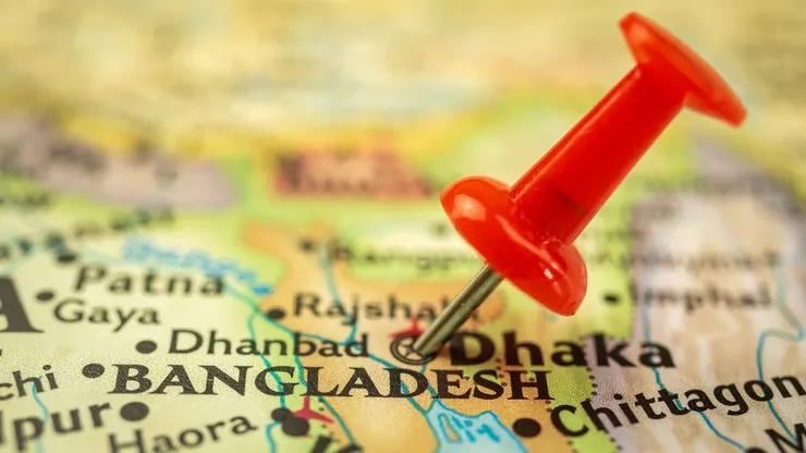 Bangladesh en el mapa