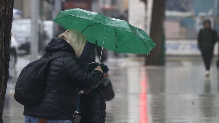 Lluvia en Santiago