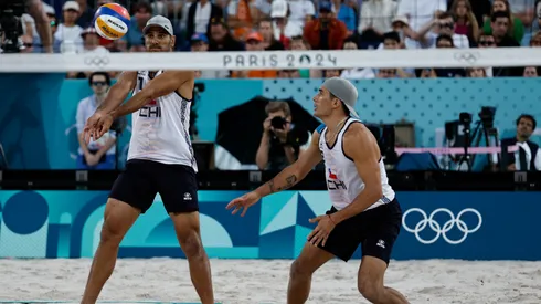 Marco y Esteban Grimalt eliminados del vóleibol playa en París 2024.