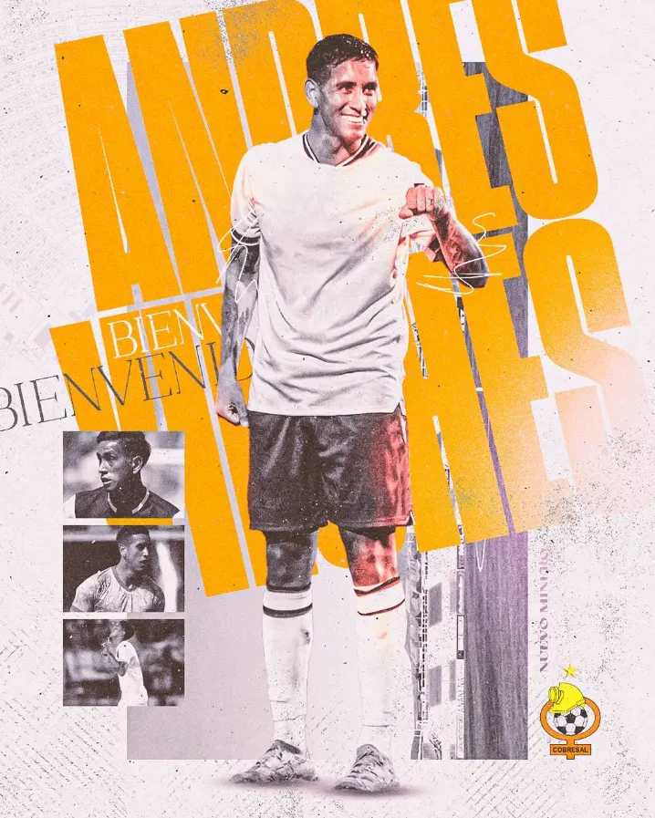 Andrés Vilches deja Santiago Wanderers para llegar al norte. Foto: Comunicaciones Cobresal.