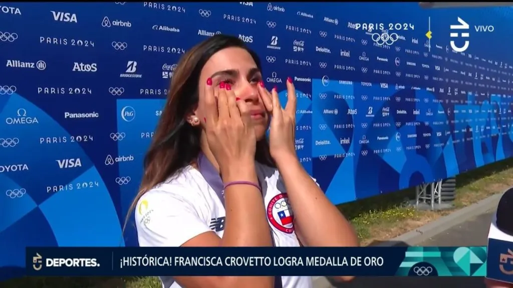 La emoción en vivo de Fran Crovetto (Chilevisión)